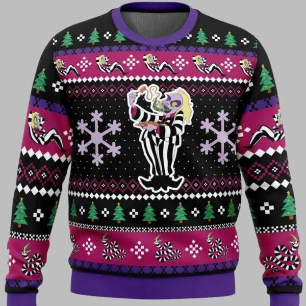 Beetlejuice Beetlejuice Ugly Christmas Sweater 1