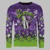 Beetlejuice Ghoul Tidings We Bring Ugly Christmas Sweater 1