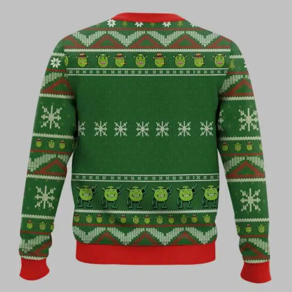 Beware Ogre Shrek Ugly Christmas Sweater 2