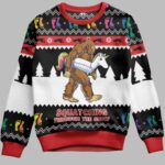 BigFoot Sasquatch Ugly Christmas Sweater