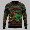 Bigfoot Squatching Through The Snow Ugly Christmas Sweater 3 Bigfoot Squatching Through The Snow Ugly Christmas Sweater 2