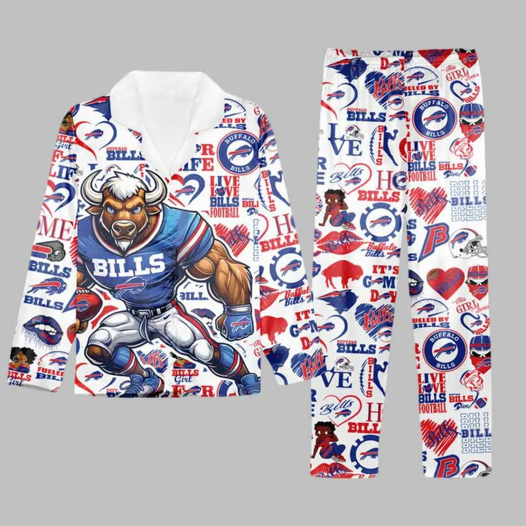 Bills Football Pajama Set 3