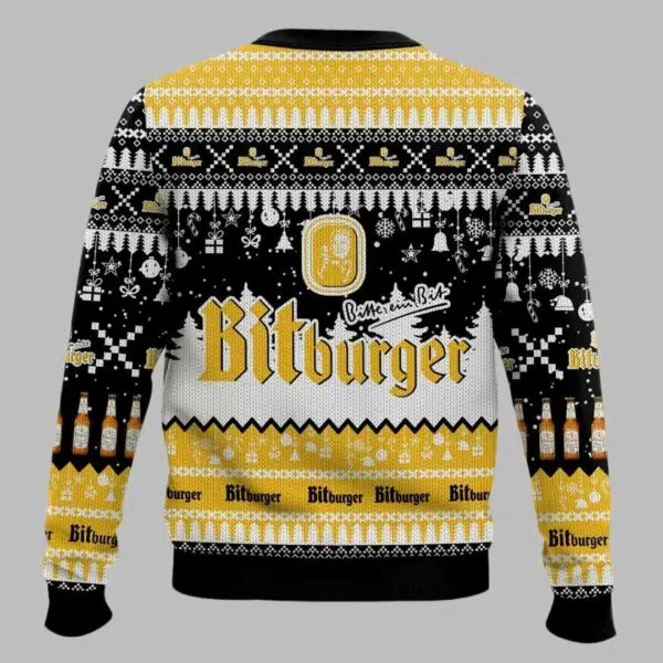 Bitburger German Beer Ugly Christmas Sweater 3