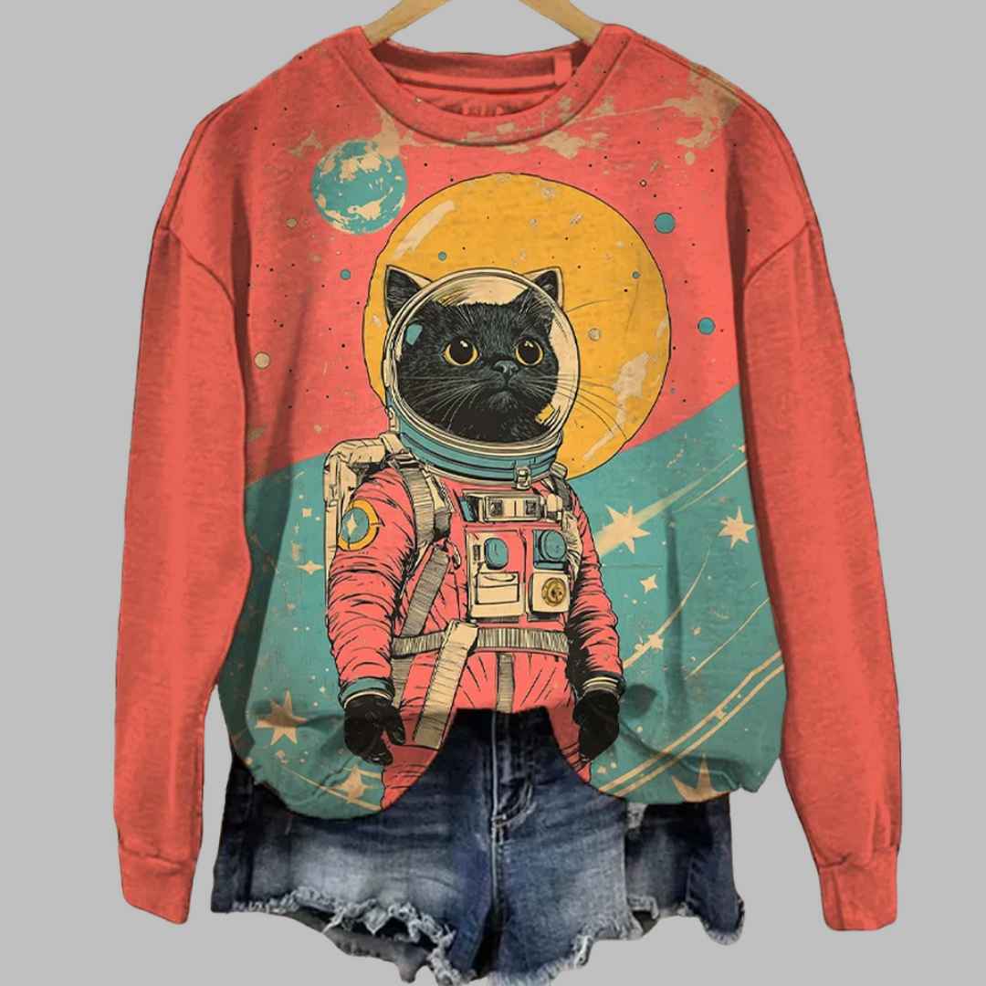 Linomo Kids Sweatshirt Cute Cartoon Animals Long Sleeve Tops