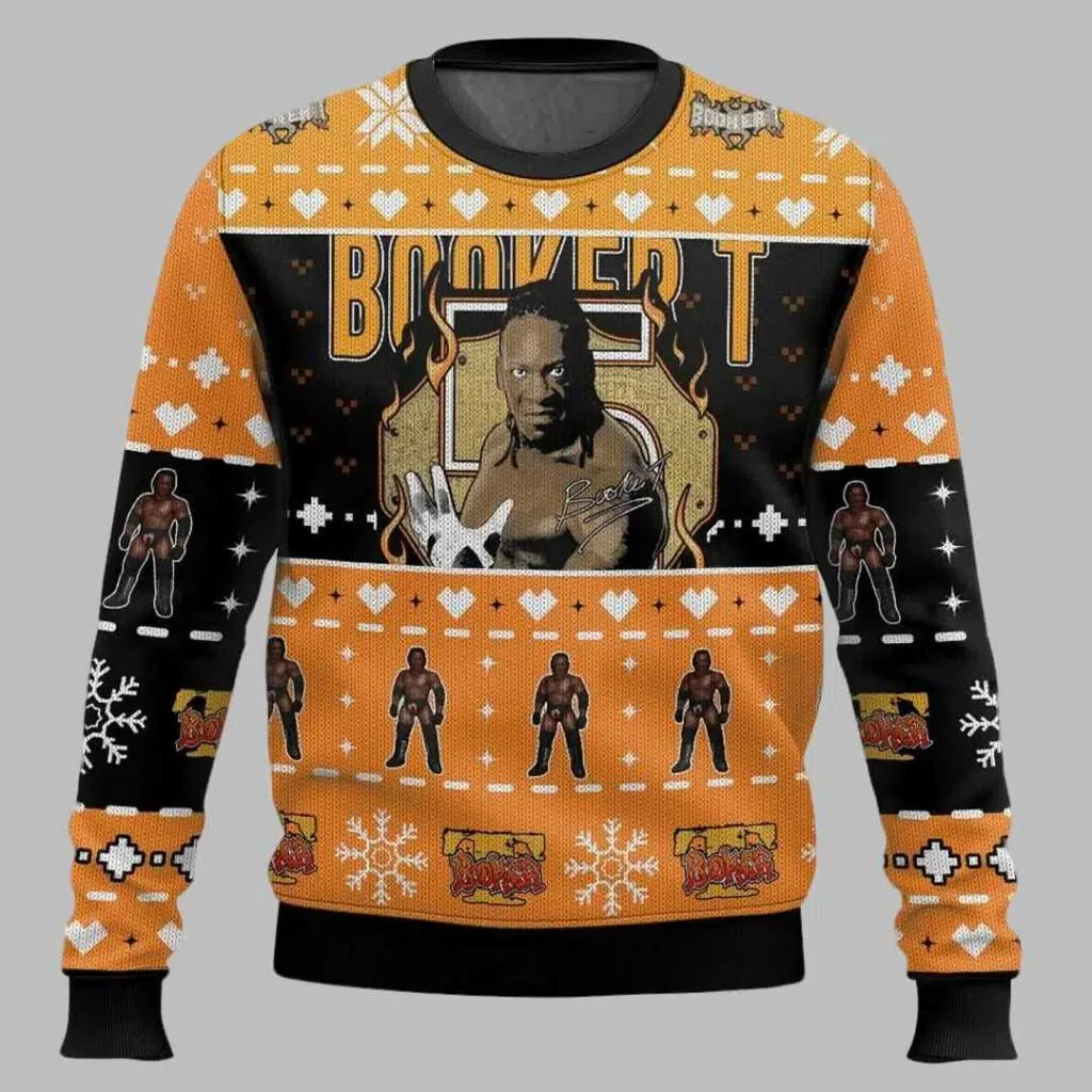 Booker T Ugly Christmas Sweater 1