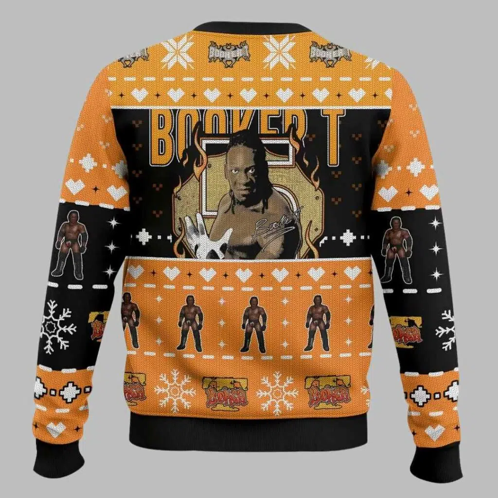 Booker T Ugly Christmas Sweater 3