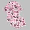 BullDogs Strong Than Cancer Button Down Pajama Set 3