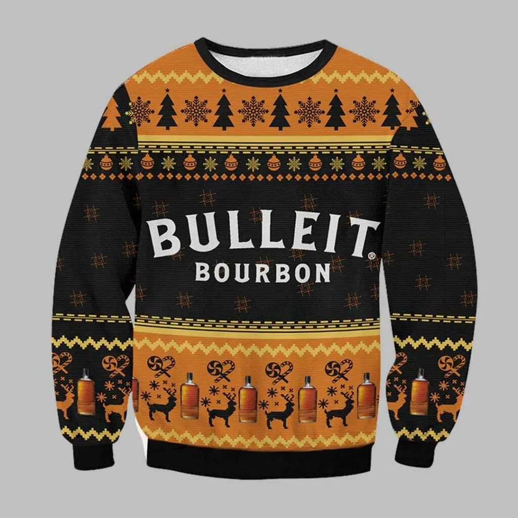 Bulleit Bourbon Ugly Christmas Sweater 1