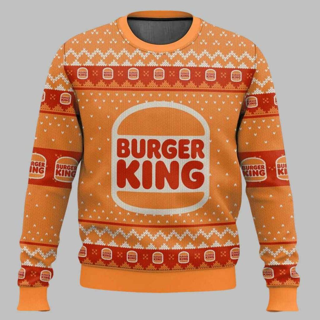 Burger King Ugly Christmas Sweater 1 Burger King Ugly Christmas Sweater 1