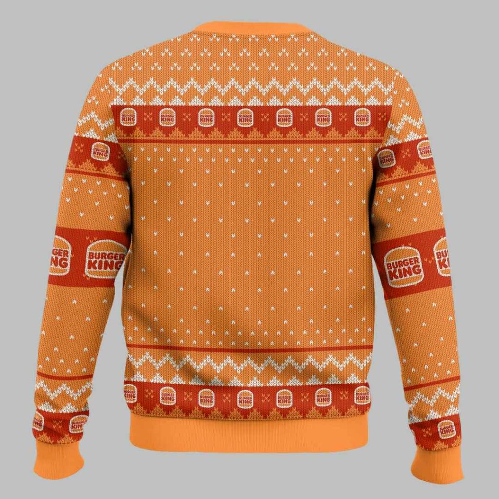 Burger King Ugly Christmas Sweater 3 Burger King Ugly Christmas Sweater 3