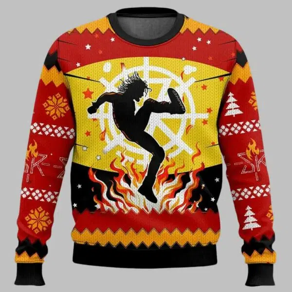 Burn It Down Seth Rollins WWE Ugly Christmas Sweater 1