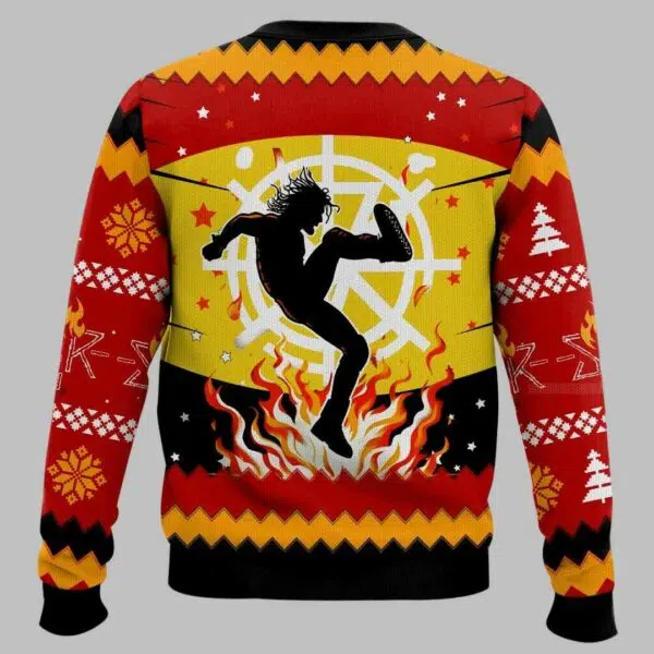 Burn It Down Seth Rollins WWE Ugly Christmas Sweater 3