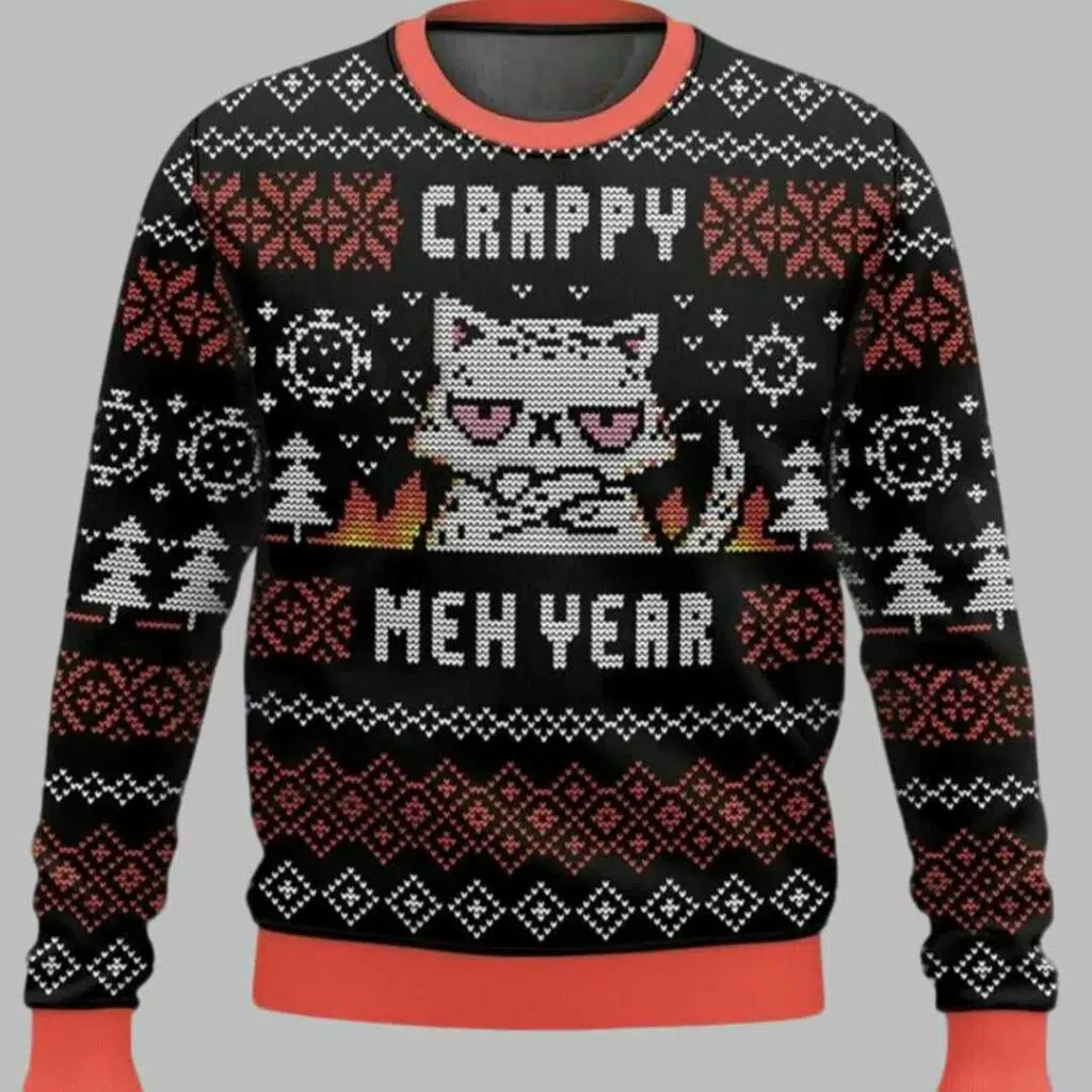 CRAPPY MEH YEAR Ugly Christmas Sweater 1