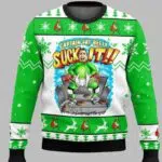 Captain Fat Belly Suck It Ugly Christmas Sweater