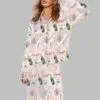 Champagne Christmas Tree Pajama Set 1