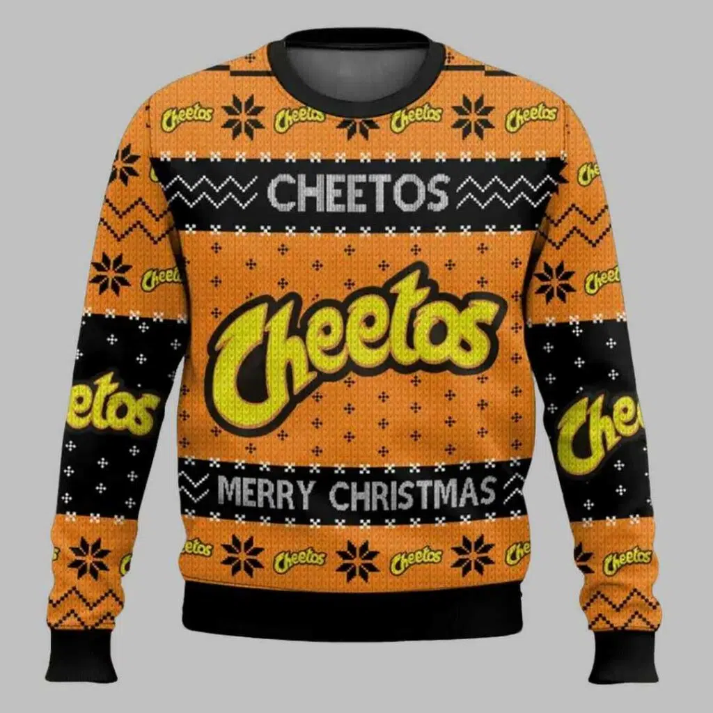 Cheetos Snack Brand Ugly Christmas Sweater 1