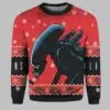 Christmas Alien Xenomorph Ugly Christmas Sweater 1