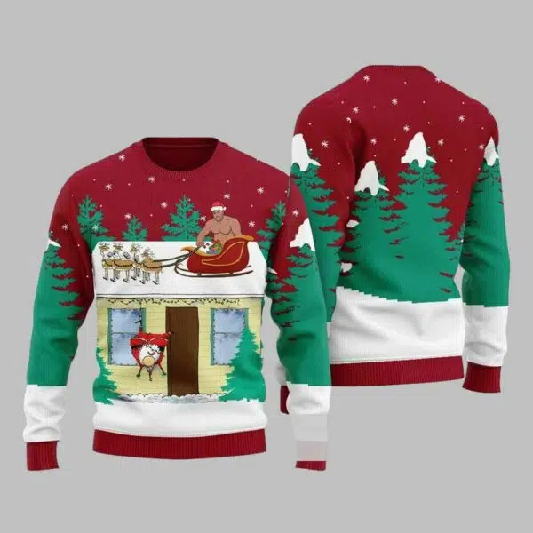 Christmas Barry Wood Ugly Christmas Sweater 1