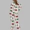 Christmas Glitter Nutcracker Satin Pajama Set 4