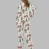 Christmas Golf Cart Satin Pajama Set 4