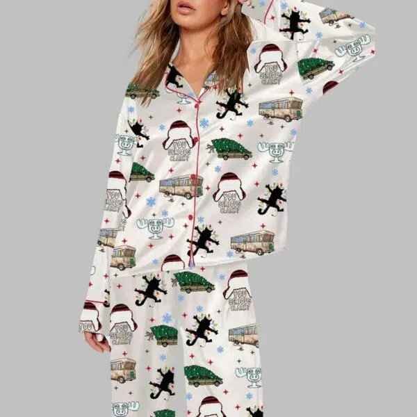 Christmas Holiday Movies Pajama Set 1