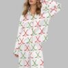Christmas Ice Hockey Satin Pajama Set 6 Christmas Ice Hockey Satin Pajama Set 1