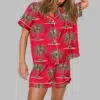 Christmas Palm Tree Pajama Set 1