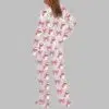 Christmas Santa Coquette Bow Pajama Set 4