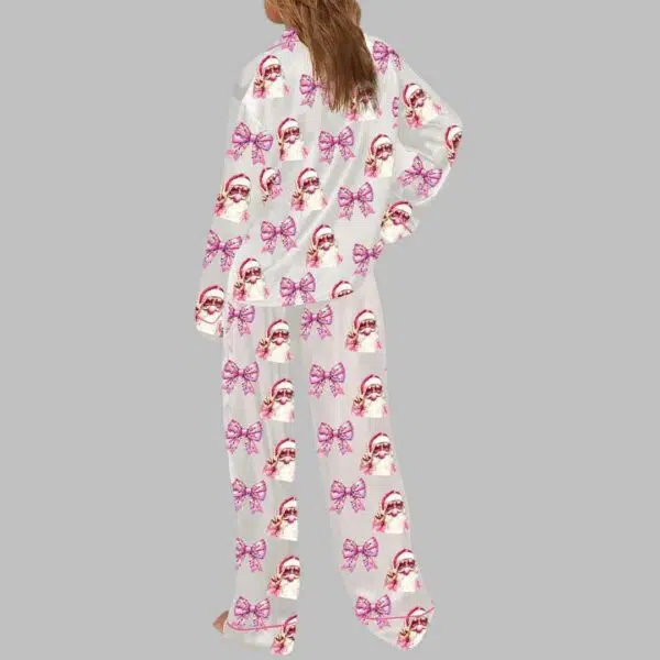 Christmas Santa Coquette Bow Pajama Set 4