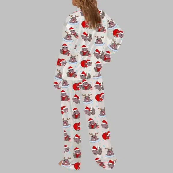 Christmas Santa Moo Deng Pajama Set 4