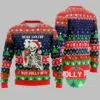 Christmas Skeleton Dead Inside But Jolly AF Ugly Christmas Sweater 1