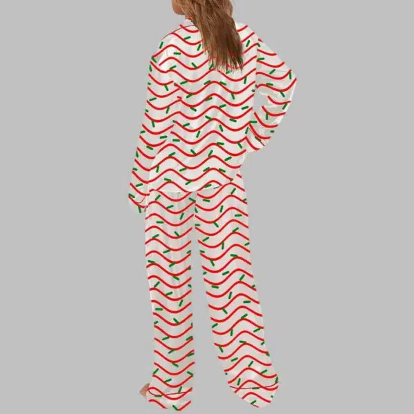 Christmas Tree Cake Stripes And Sprinkles Pajama Set 4