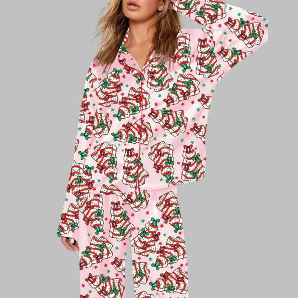 Christmas Tree Cakes Pajama Set 1