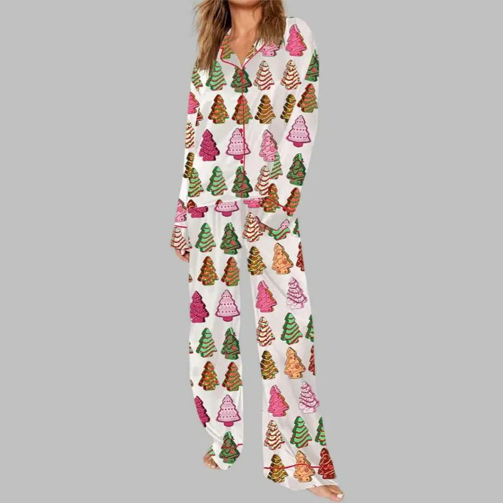 Christmas Tree Cakes Pajama Set 3 1