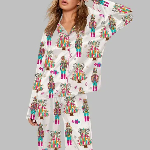 Christmas Tree Nutcrackers Pajama Set 1