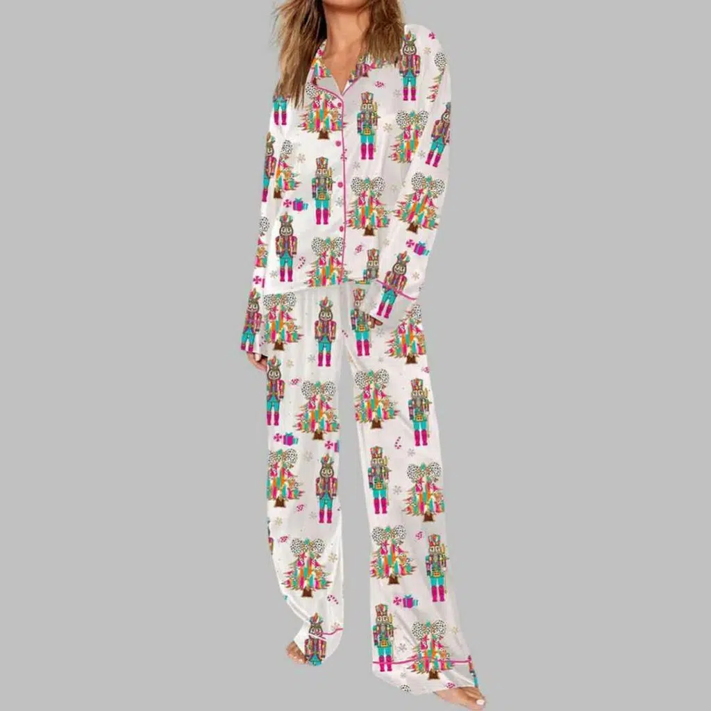 Christmas Tree Nutcrackers Pajama Set 3