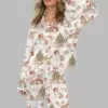 Corgi Christmas Satin Pajama Set 1