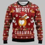 Corgi Merry Corgmas Ugly Christmas Sweater