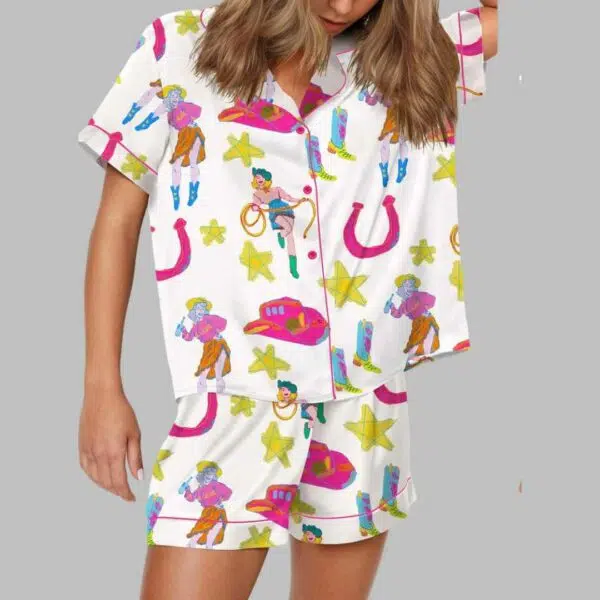 Cowgirl Satin Pajama Set 3