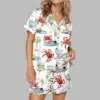 Crab And Martini Satin Pajama Set 4