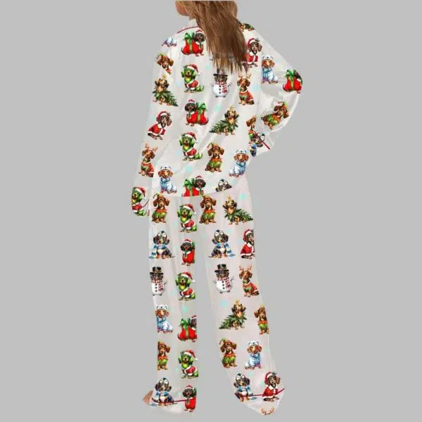 Dachshund Christmas Dog Pajama Set 4