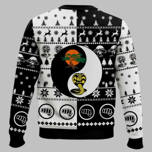 Daniel vs Johnny Cobra Kai Ugly Christmas Sweater 3