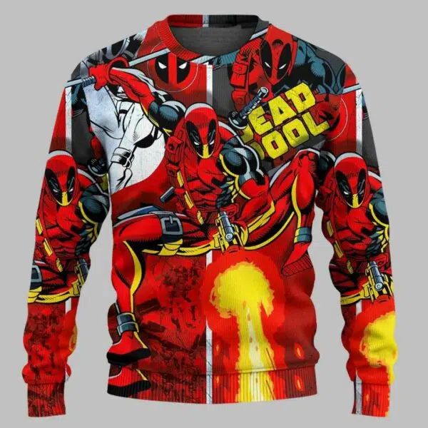 Deadpool Favorite Comic Movie Ugly Christmas Sweater 1