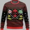 Deadpool Tacos Chiki Changa Ugly Christmas Sweater 1