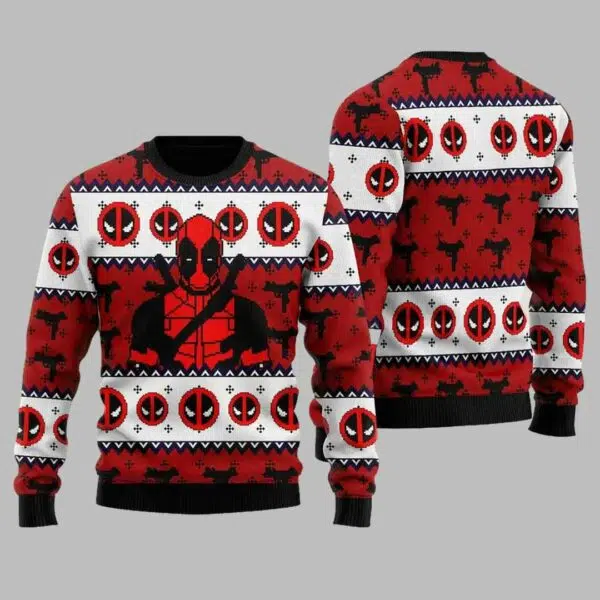 Deadpool Ugly Christmas Sweater 1 1