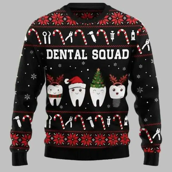 Dental Squad Ugly Christmas Sweater 1