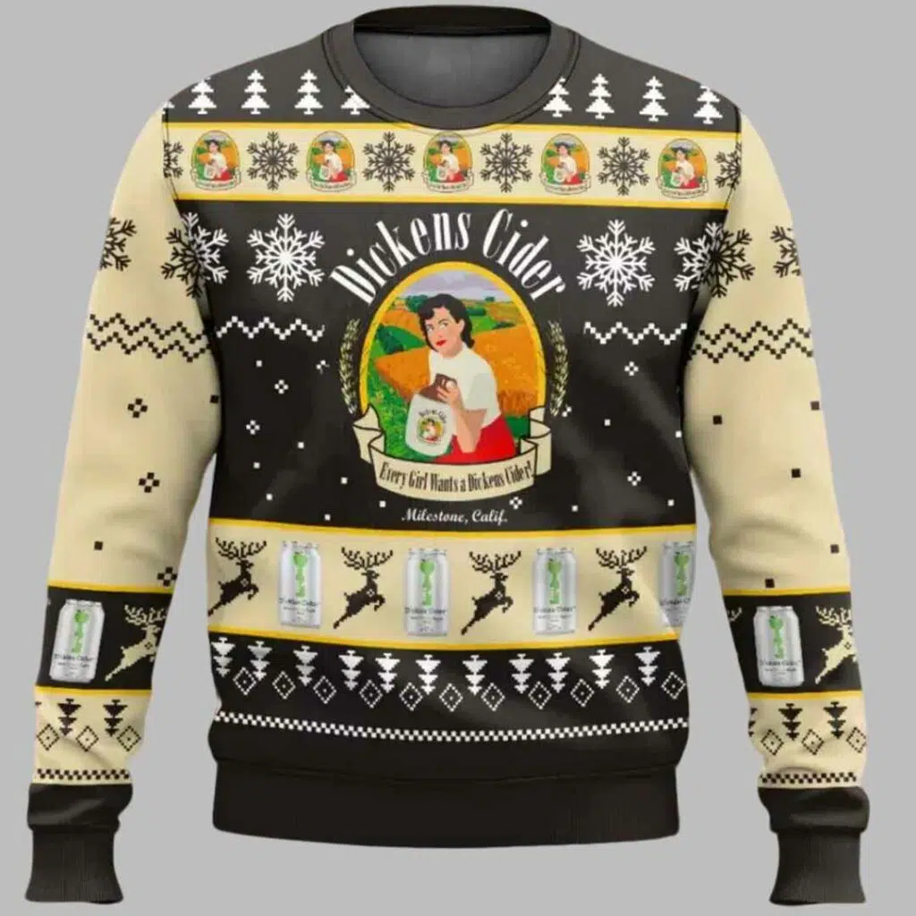 Dickens Cider Ugly Christmas Sweater 1