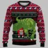 Dinosaur Santa Ugly Christmas Sweater 2