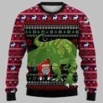 Dinosaur Santa Ugly Christmas Sweater