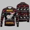 Donkey Merry Kissmyass Ugly Christmas Sweater 2